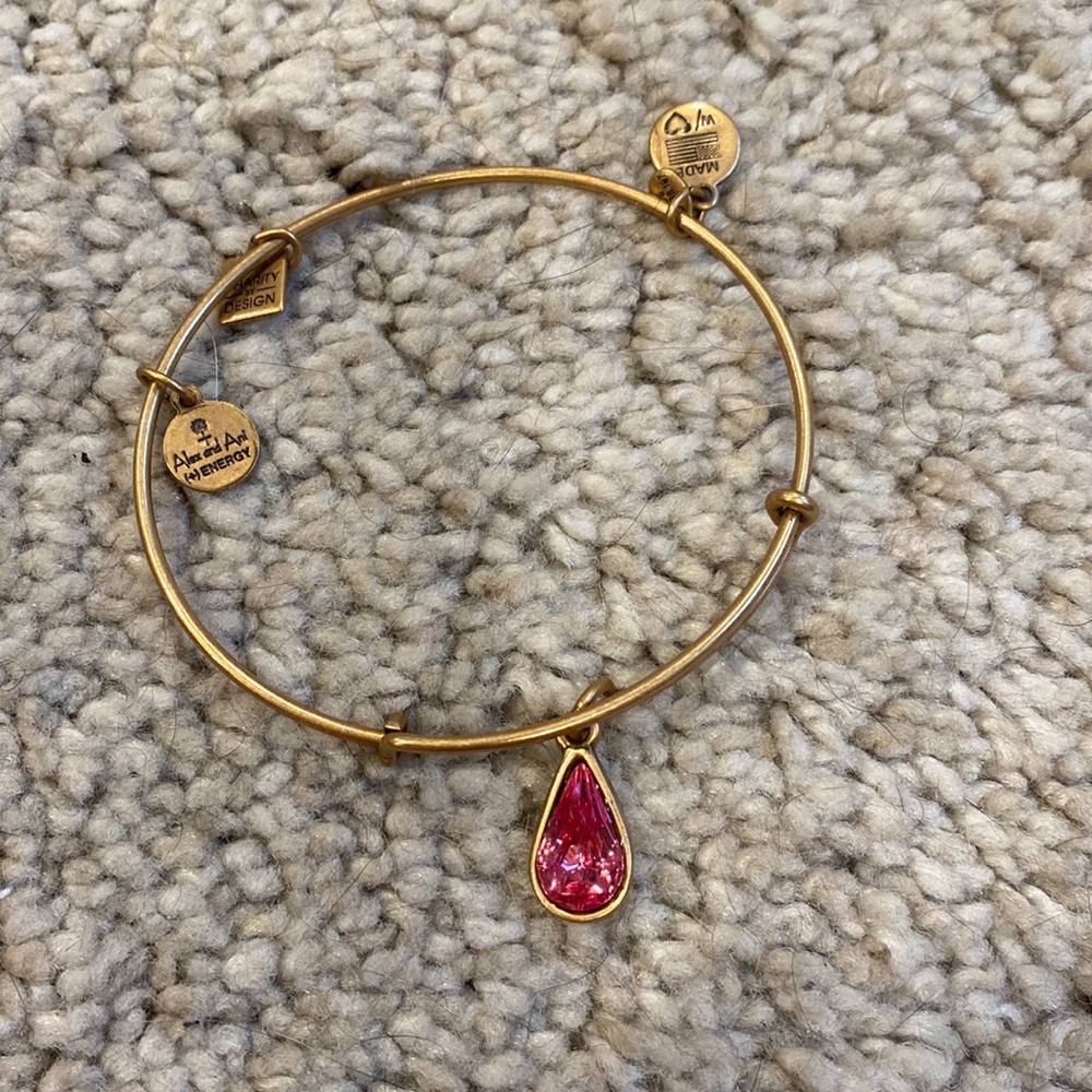 Alex and Ani Bracelet Pink Gem